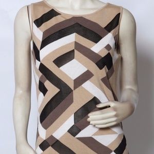 Rondina geometric multi color tank top XS